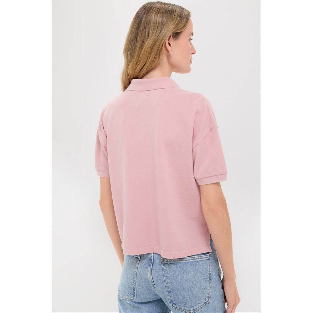 TUCKERNUCK Pink Pique Holmes Boyfriend Polo Size M NWT Retail $98 Tuckernuck - Picture 2 of 7